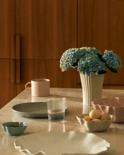 Athena Ripple Vase Chalk White (L)