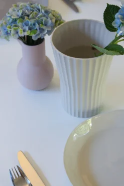 Athena Ripple Vase Chalk White (L)