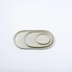 Cloud Oval Plate Chalk (L)