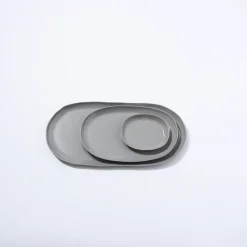 Cloud Oval Plate Dove Grey (M)