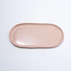 Cloud Oval Plate Icy Pink (L)