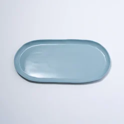 Cloud Oval Plate Light Blue (L)