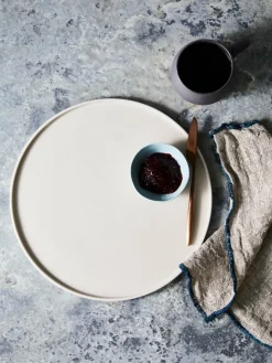 Cloud Round Platter Chalk L