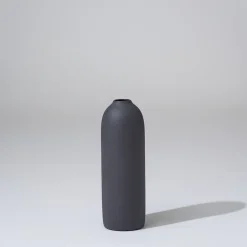 Cocoon Vase, Charcoal, Medium