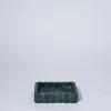 Marble Rectangle Ribbed Catchall Emerald