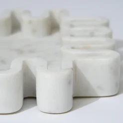 Marble Square Squiggle Catchall White Marle