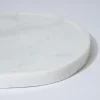 Marble Tray Oblong White Marle