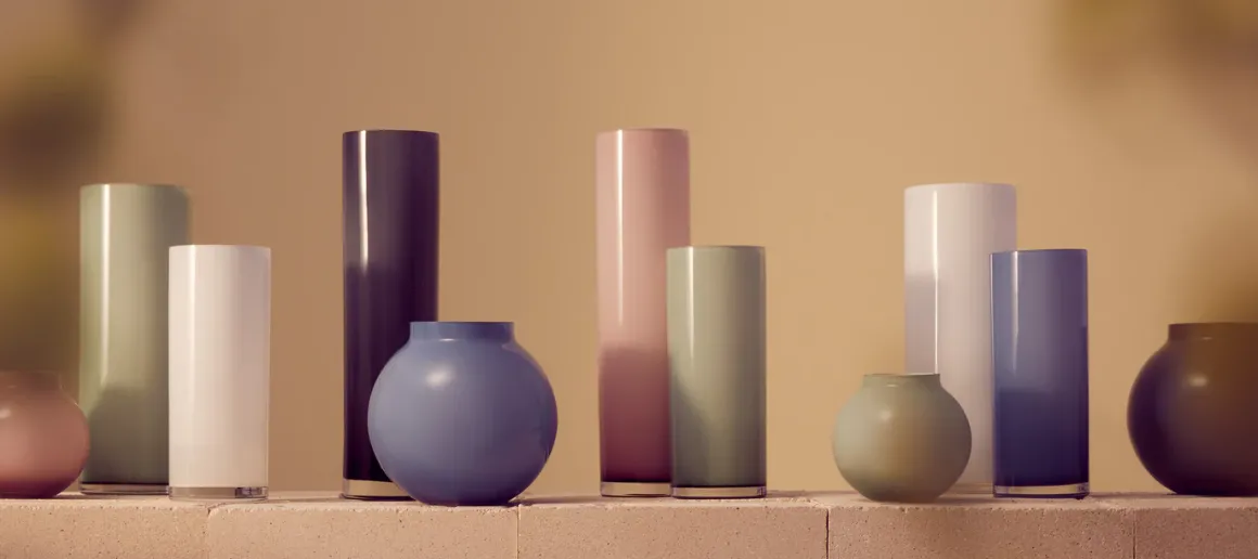 Opal Ball Vase Sage (M)