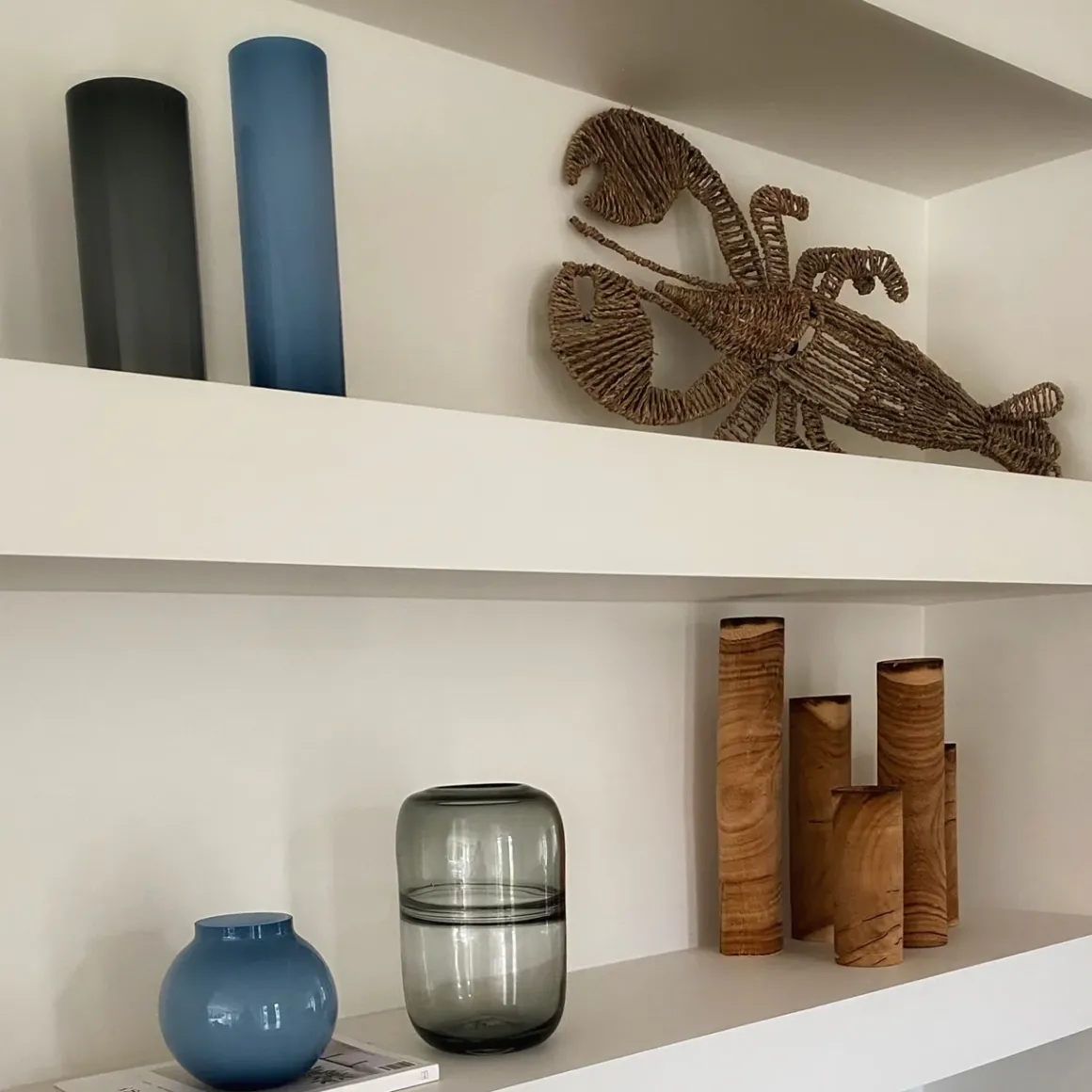 Opal Ball Vase Sky (M)