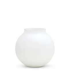 Opal Ball Vase White (M)