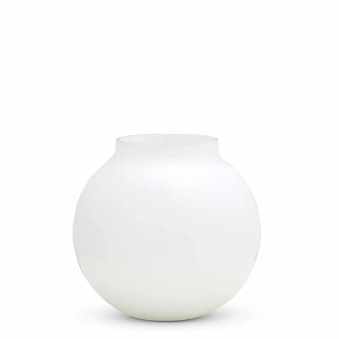 Opal Ball Vase White (M)