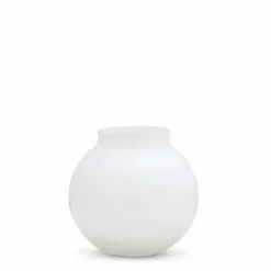 Opal Ball Vase White (S)