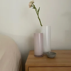 Opal Pillar Vase White (L)