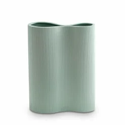 Ribbed Infinity Vase Blue (M)