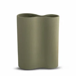 Ribbed Infinity Vase Leaf (M)