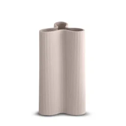Ribbed Petal Vase Nude (L)