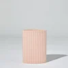 Ripple Oval Vase Icy Pink (M)