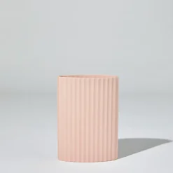 Ripple Oval Vase Icy Pink (M)
