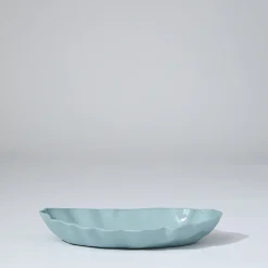 Ruffle Rectangle Platter Light Blue (M)
