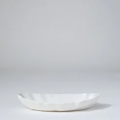 Ruffle Rectangle Platter Snow White (M)