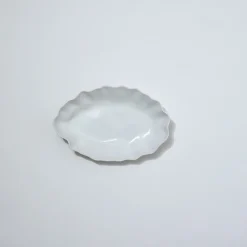 Ruffle Rectangle Platter Snow White (M)