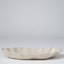 Ruffle Rectangle Platter Chalk White (XL)